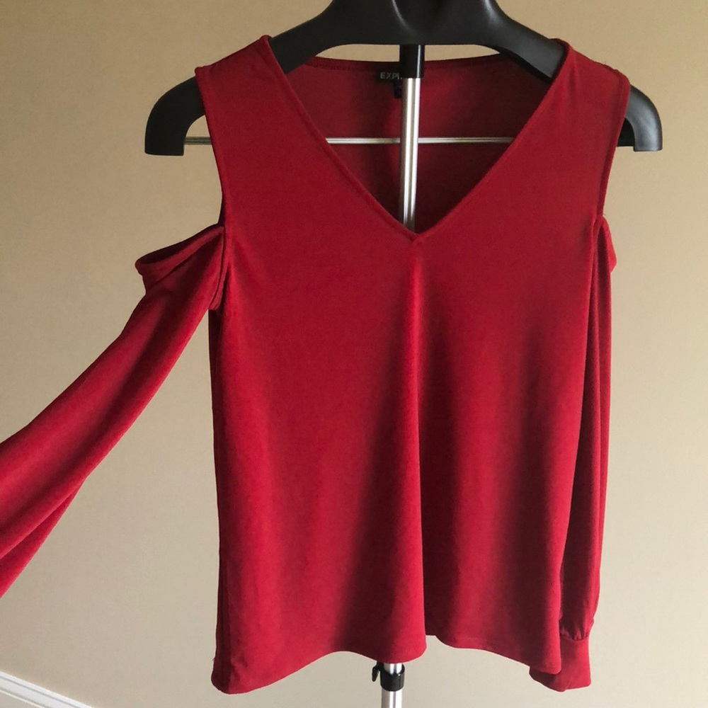 Express open shoulder blouse